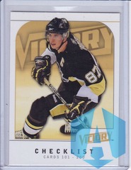 2009-10 Upper Deck Victory Checklist Cards 101-200 Sidney Crosby #199
